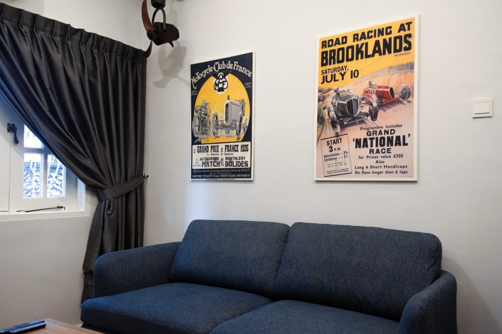 Acoustic wall panels in home entertainment room at Springleaf improving sound clarity and reducing echo