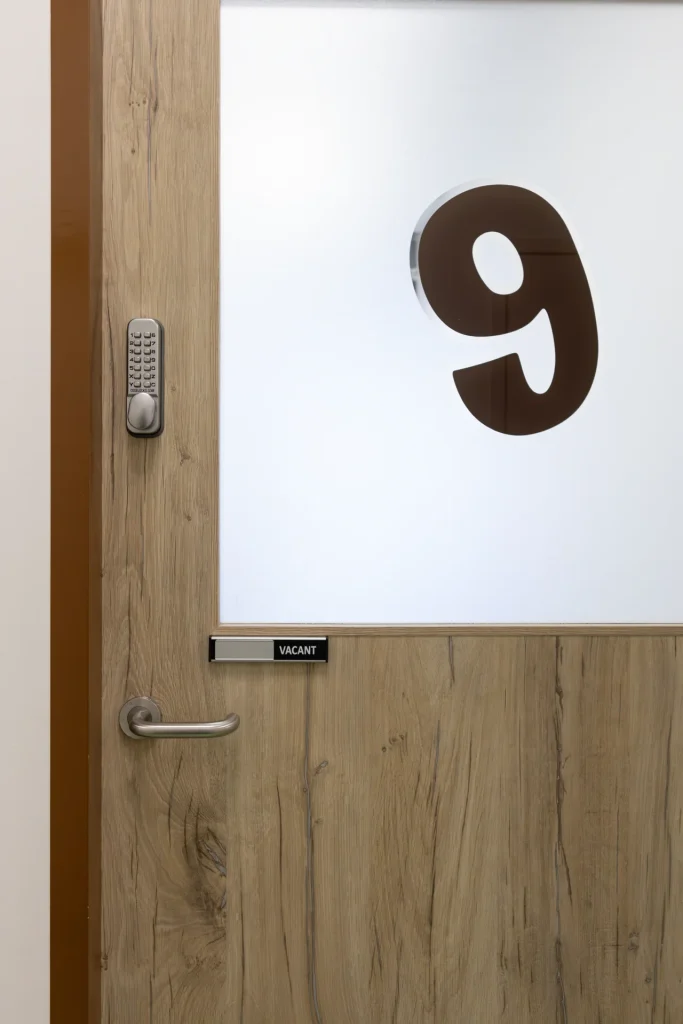 Children’s consultation room door at KKH Admiralty Medical Centre, Singapore